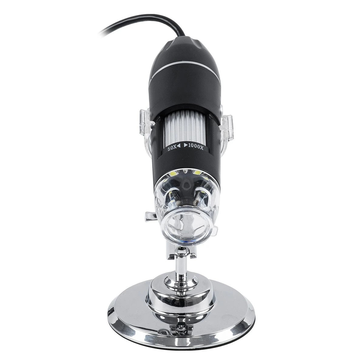 GLOBOSTAR® MICROCAM 79995 Ψηφιακό Ηλεκτρονικό Μικροσκόπιο / Κάμερα 2MP 1600x1200px με x1000 Zoom Mode & 8 LED DC 5V με USB-C IP20 - Μ3.5 x Π3.5 x Υ12cm - 2 Χρόνια Εγγύηση