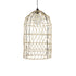 GLOBOSTAR® NETI 205-0025 Boho Κρεμαστό Φωτιστικό Οροφής με Ντουί 1 x E27 AC 220-240V IP20 - Μπεζ - M35 x Π35 x Υ63cm - ledmania.gr