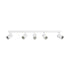 kelvo® SPOTA KLV-101-0143 Μοντέρνο Κινούμενο Φωτιστικό Σποτ Οροφής με Ντουί 5 x GU10 90° AC 220-240V IP20 - Λευκό Ματ - Μ79.5 x Π6.3 x Υ14cm - ledmania.gr