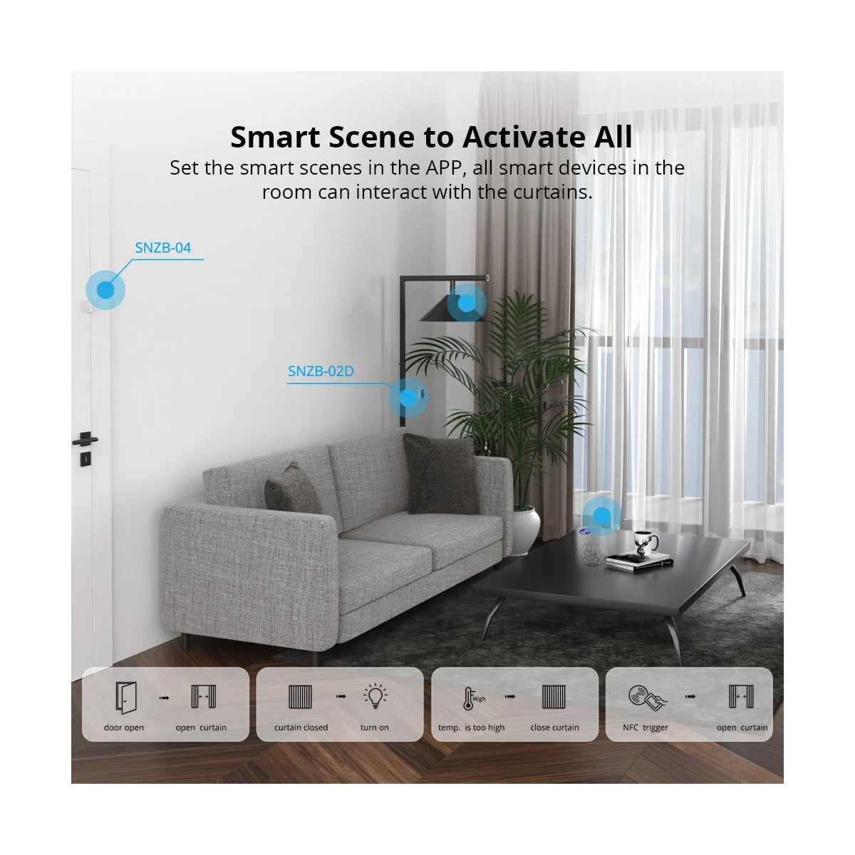 GloboStar® 80133 SONOFF ZBCurtain - Zigbee Smart Curtain Motor - ledmania.gr