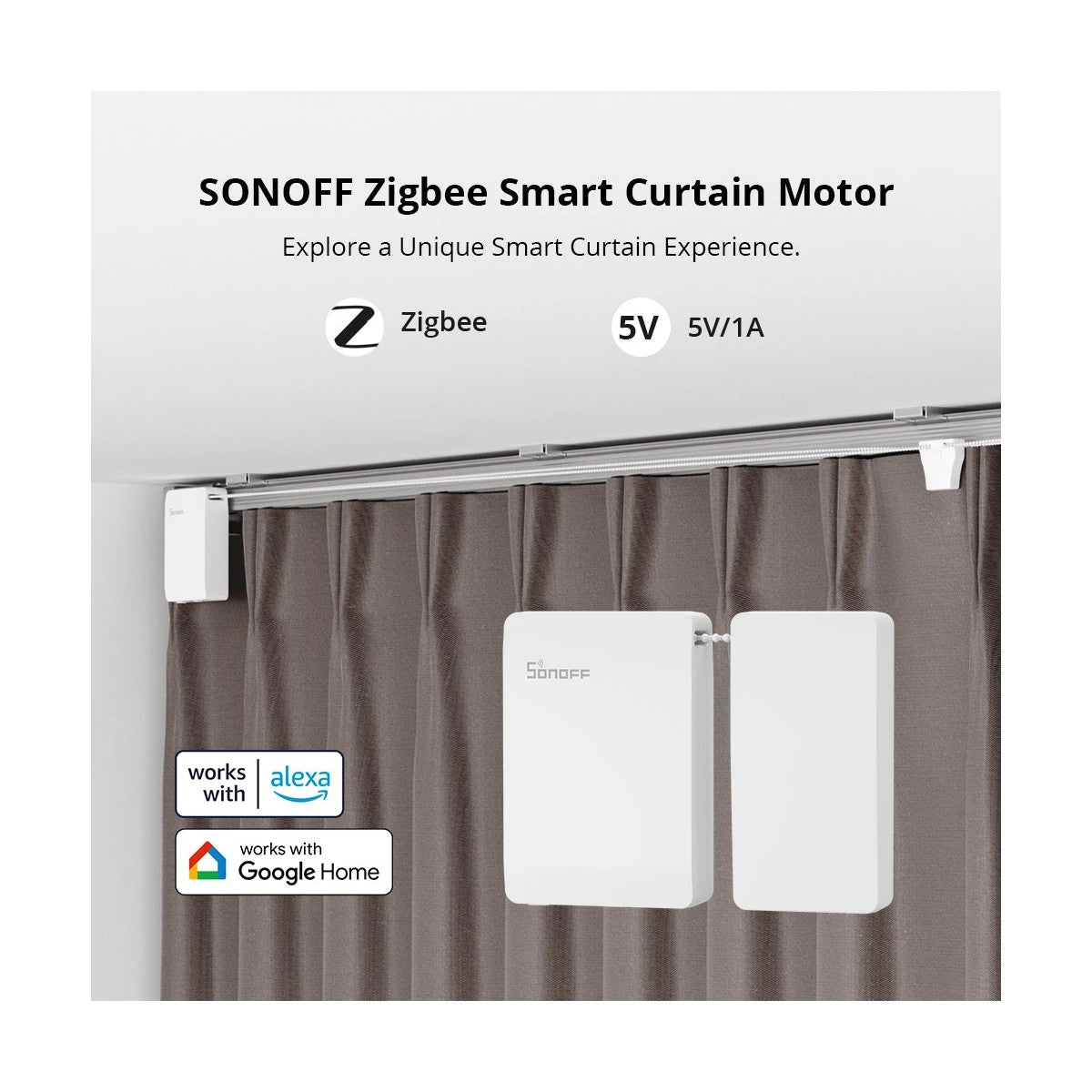 GloboStar® 80133 SONOFF ZBCurtain - Zigbee Smart Curtain Motor - ledmania.gr