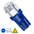 GLOBOSTAR® W5W-T10 81053 Λάμπα W5W T10 LED 0.6W 110lm 360° DC 12V IP20 Μπλε - 5 x Epistar SMD5050 Chip - Μ1.2 x Π1.2 x Υ2.7cm - 1 Χρόνο Εγγύηση - ledmania.gr