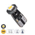 GloboStar® 81081 Λάμπα Αυτοκίνητου LED T10 W5W 2rd Generation Can-Bus Series 1xSMD5050 1.5W 150lm 120° DC 12-16V IP20 Φ1 x H2.2cm Θερμό Λευκό 3000K - ledmania.gr
