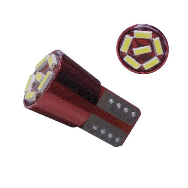 GLOBOSTAR® W5W-T10 81107 Λάμπα W5W T10 CANbus LED 1.6W 160lm 120° DC 12-24V IP20 Ψυχρό Λευκό 6000K - 6 x Epistar SMD4014 Chip - Μ1 x Π1 x Υ2.7cm - 1 Χρόνο Εγγύηση - ledmania.gr