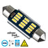 GLOBOSTAR® C5W 81330 Σωληνωτή Λάμπα C5W 39mm CANbus LED 4W 400lm 120° DC 12-24V IP20 Ψυχρό Λευκό 6000K - 12 x Epistar SMD4014 - Μ3.9 x Π1.2 x Υ1.2cm - 1 Χρόνο Εγγύηση - ledmania.gr