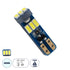 GLOBOSTAR® W5W-T10 81467 Λάμπα W5W T5 LED 0.8W 140lm 360° DC 12V IP20 Ψυχρό Λευκό 6000K - 9 x Epistar SMD3014 Chip - Μ0.5 x Π0.4 x Υ1.8cm - 1 Χρόνο Εγγύηση - ledmania.gr