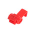 GloboStar® 81647 Cable Terminal - Κλέφτης Ρέυματος από Καλώδιο Max 10A - Κόκκινο - Μ2 x Π3 x Υ1.5cm - Πακέτο 20 Τεμαχίων - ledmania.gr