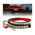 GloboStar® 81734 Car Backlit LED Strip Εύκαμπτη Ταινία 100cm Σήμανσης DRL Αυτοκινήτου 3 Προγραμμάτα Φωτισμού LED SMD 5050 12W DC 9-30V Αδιάβροχη IP65 Πορτοκαλί - Κόκκινο - 2 Χρόνια Εγγύηση - ledmania.gr