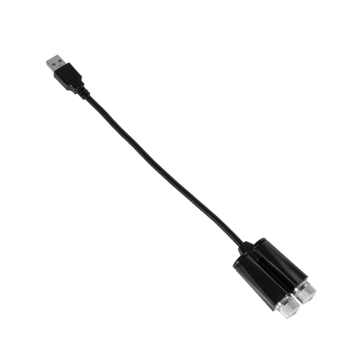 GloboStar® 81845-DUAL Διακοσμητικό Φωτιστικό Ειδικών Φωτορυθμικών Εφέ PARTY Disco LASER DC 5V με Καλώδιο Τροφοδοσίας USB Κόκκινο IP20 Μ3.5 x Π3.5 x Υ21.5cm - ledmania.gr