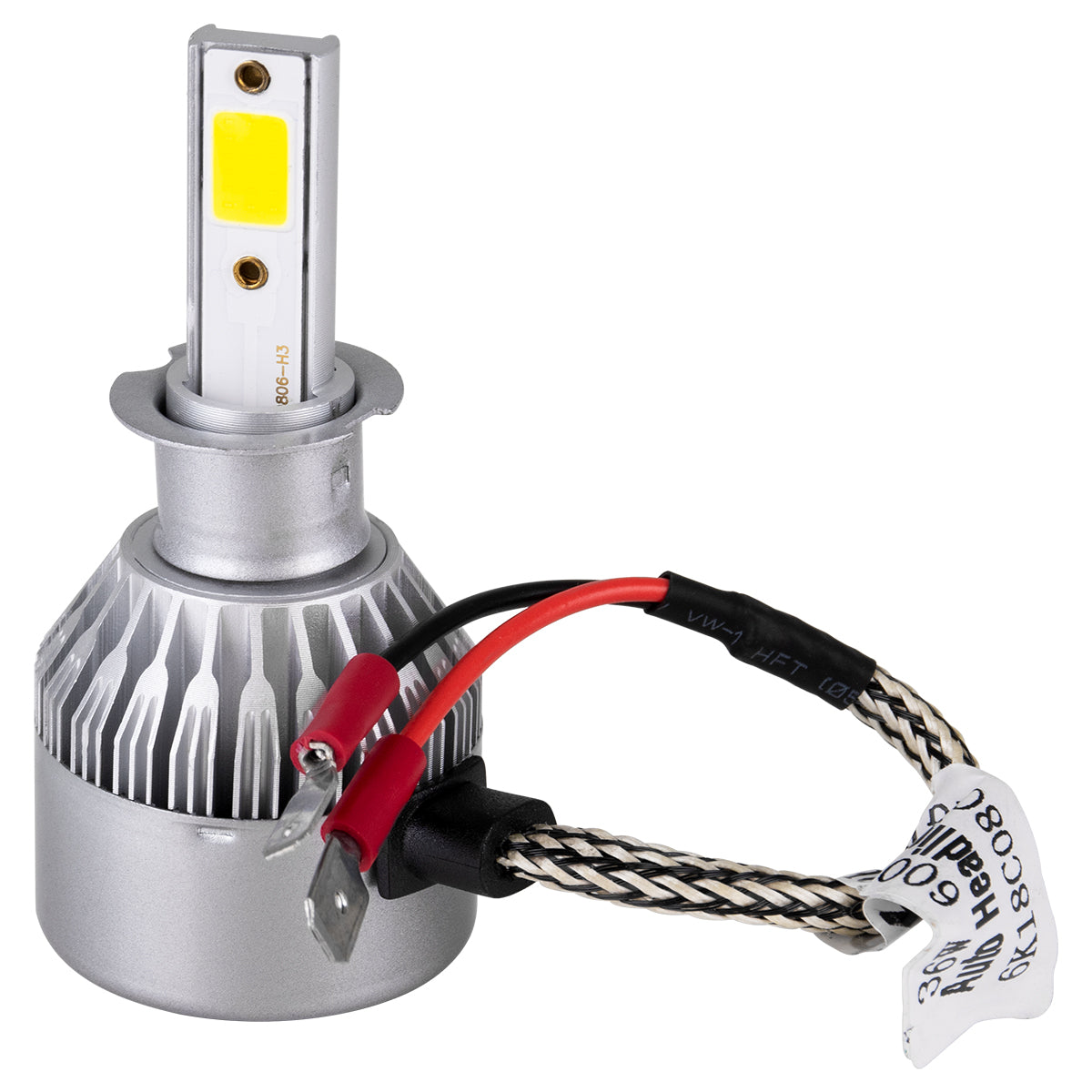 GloboStar® 82001 H3 C6 Line KIT Βασικού Φωτισμού Αυτοκινήτου & Φορτηγού 1st Generation Can-Bus Series LED CREE CXB COB 72W 7600lm DC 8-48V Αδιάβροχο IP65 Ψυχρό Λευκό 6000K - ledmania.gr