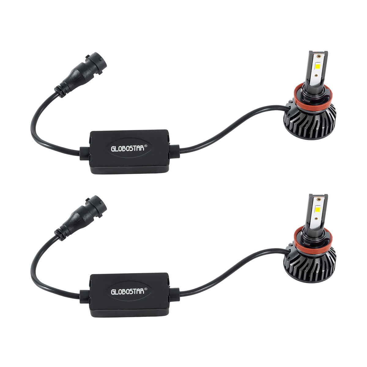 GLOBOSTAR® LEDKITF2 82027 Λάμπα H11 CANbus LED 30W/60W 3500lm/7000lm 360° DC 12-24V Αδιάβροχο IP65 Ψυχρό Λευκό 6000K - CREE COB Chip - Μ4 x Π4 x Υ6.6cm - Πακέτο 2 Τεμαχίων - 2 Χρόνια Εγγύηση - ledmania.gr