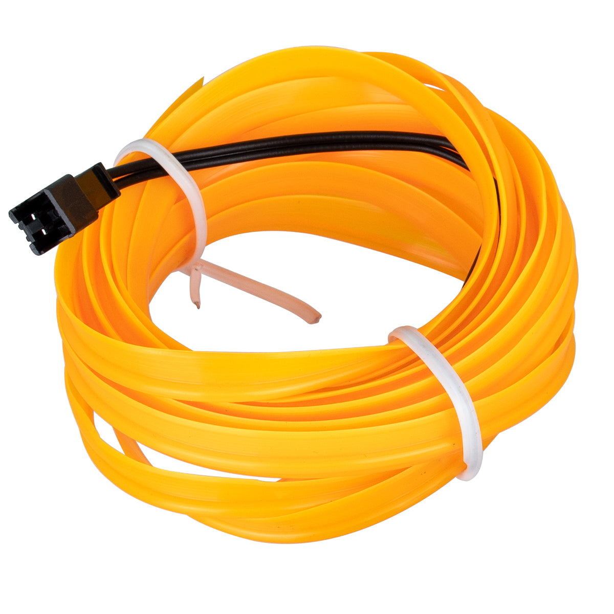 GloboStar® 82208 TUBE 360° Degree Διακοσμητική EL-Wire Neon Αυτοκινήτου Κορδόνι ΣΕΤ 3m 1W/3m 30lm/m 360° DC 12V με Βύσμα Αναπτήρα Αυτοκινήτου Αδιάβροχη IP68 Κίτρινο - ledmania.gr