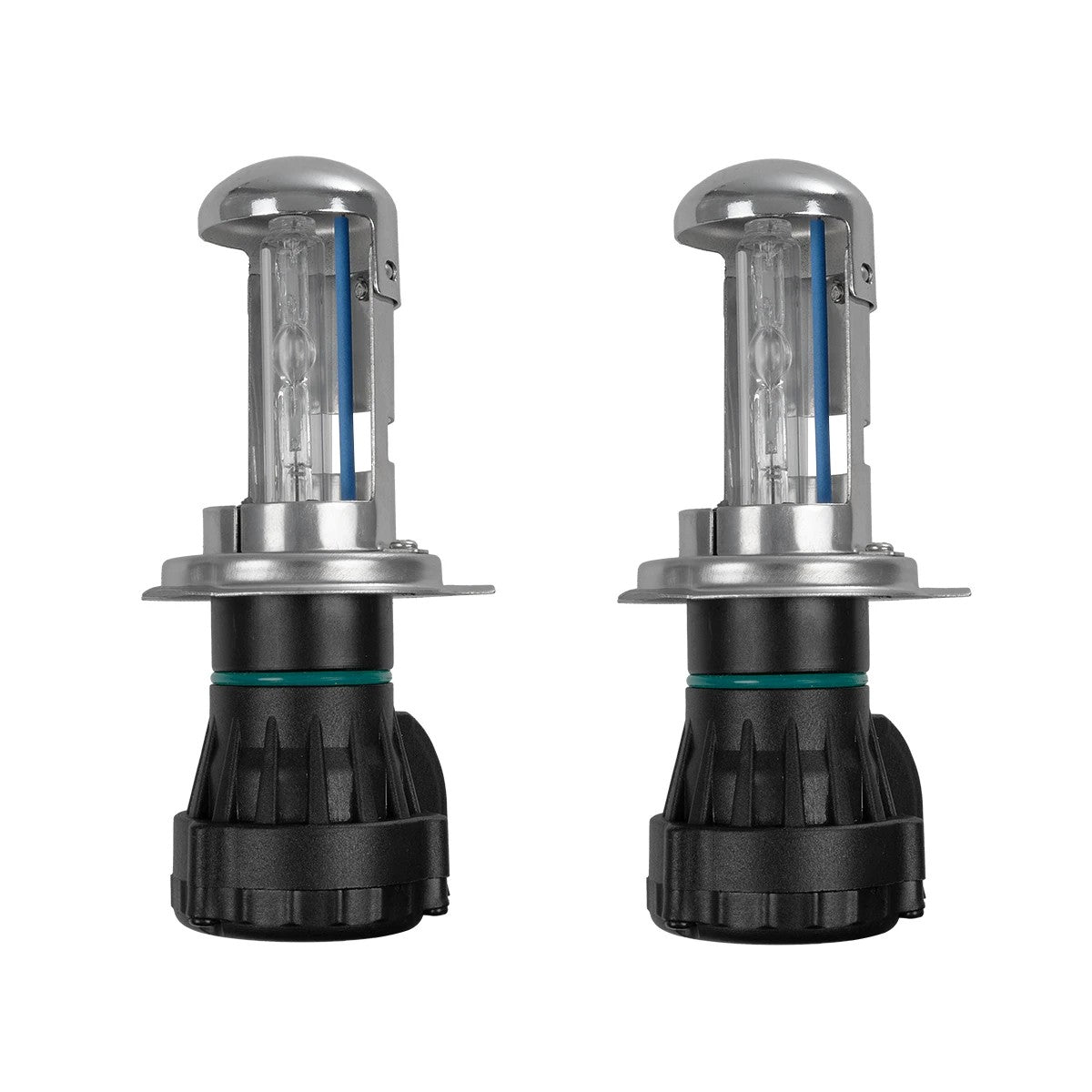 GLOBOSTAR® HID 84047 Λάμπα Xenon H4 H/L Super Vision Υψηλής Φωτεινότητας +30% 35W/70W 3500lm/7000lm 360° DC 12V Αδιάβροχο IP65 Ultra Ψυχρό Λευκό 8000K - Μ4.8 x Π4.8 x Υ10.2cm - Πακέτο 2 Τεμαχίων - 2 Χρόνια Εγγύηση - ledmania.gr