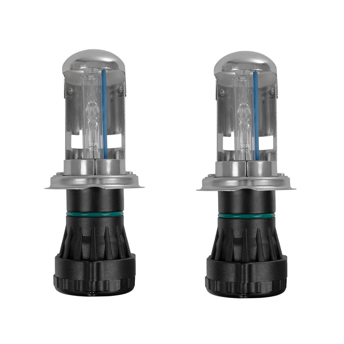 GLOBOSTAR® HID 84047 Λάμπα Xenon H4 H/L Super Vision Υψηλής Φωτεινότητας +30% 35W/70W 3500lm/7000lm 360° DC 12V Αδιάβροχο IP65 Ultra Ψυχρό Λευκό 8000K - Μ4.8 x Π4.8 x Υ10.2cm - Πακέτο 2 Τεμαχίων - 2 Χρόνια Εγγύηση - ledmania.gr