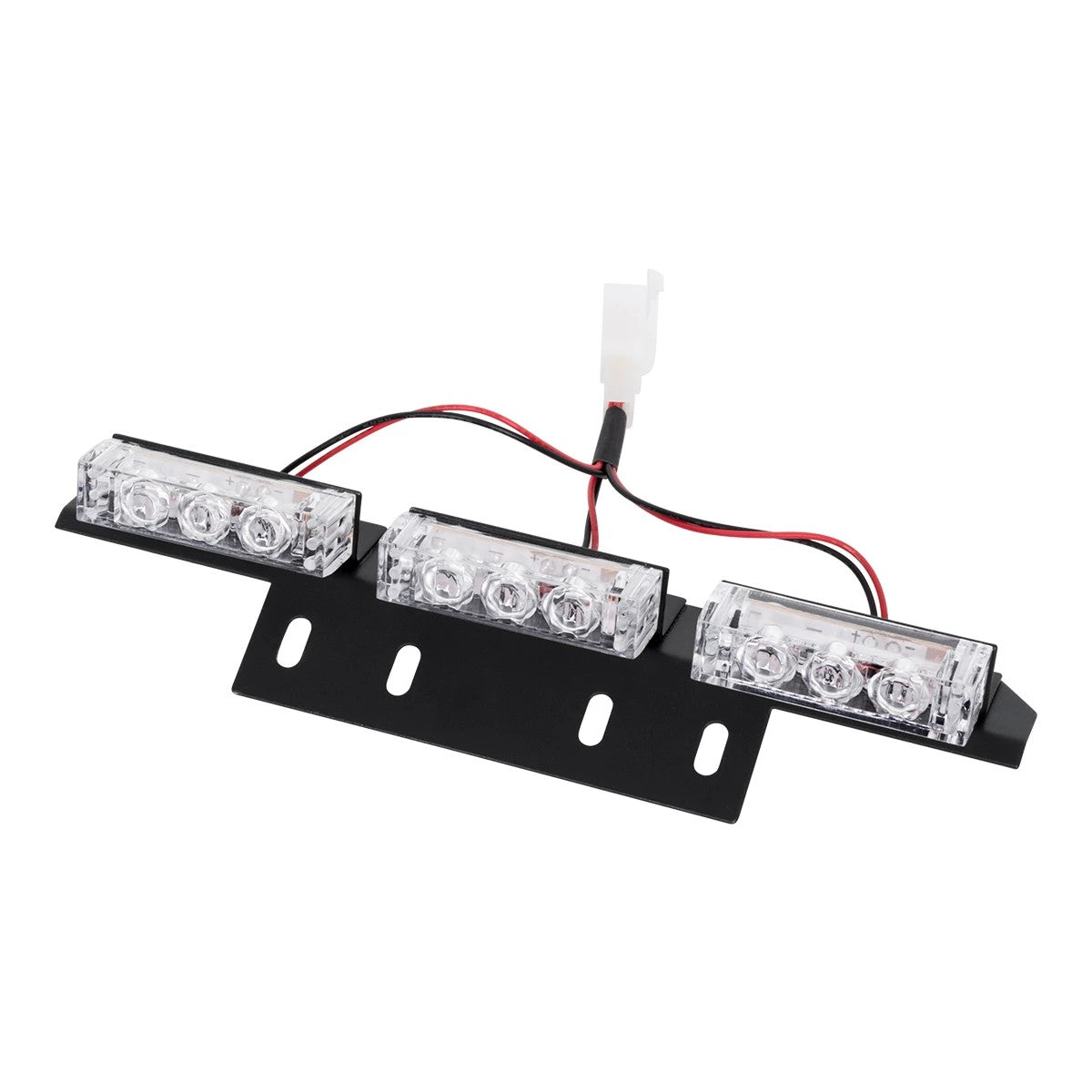 GloboStar® 85017 PRO Series ΣΕΤ 4 x 3 Μπάρες Σήμανσης Οχήματος Οδικής Βοήθειας για Αυτοκίνητα & Φορτηγά 3 Προγραμμάτων Φωτισμού STROBE LED HIGH POWER 36W DC 10-30V Αδιάβροχο IP65 Κόκκινο & Μπλε-  Μ18 x Π4.5 x Υ3cm - 2 Χρόνια Εγγύηση - ledmania.gr