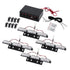 GloboStar® 85017 PRO Series ΣΕΤ 4 x 3 Μπάρες Σήμανσης Οχήματος Οδικής Βοήθειας για Αυτοκίνητα & Φορτηγά 3 Προγραμμάτων Φωτισμού STROBE LED HIGH POWER 36W DC 10-30V Αδιάβροχο IP65 Κόκκινο & Μπλε-  Μ18 x Π4.5 x Υ3cm - 2 Χρόνια Εγγύηση - ledmania.gr