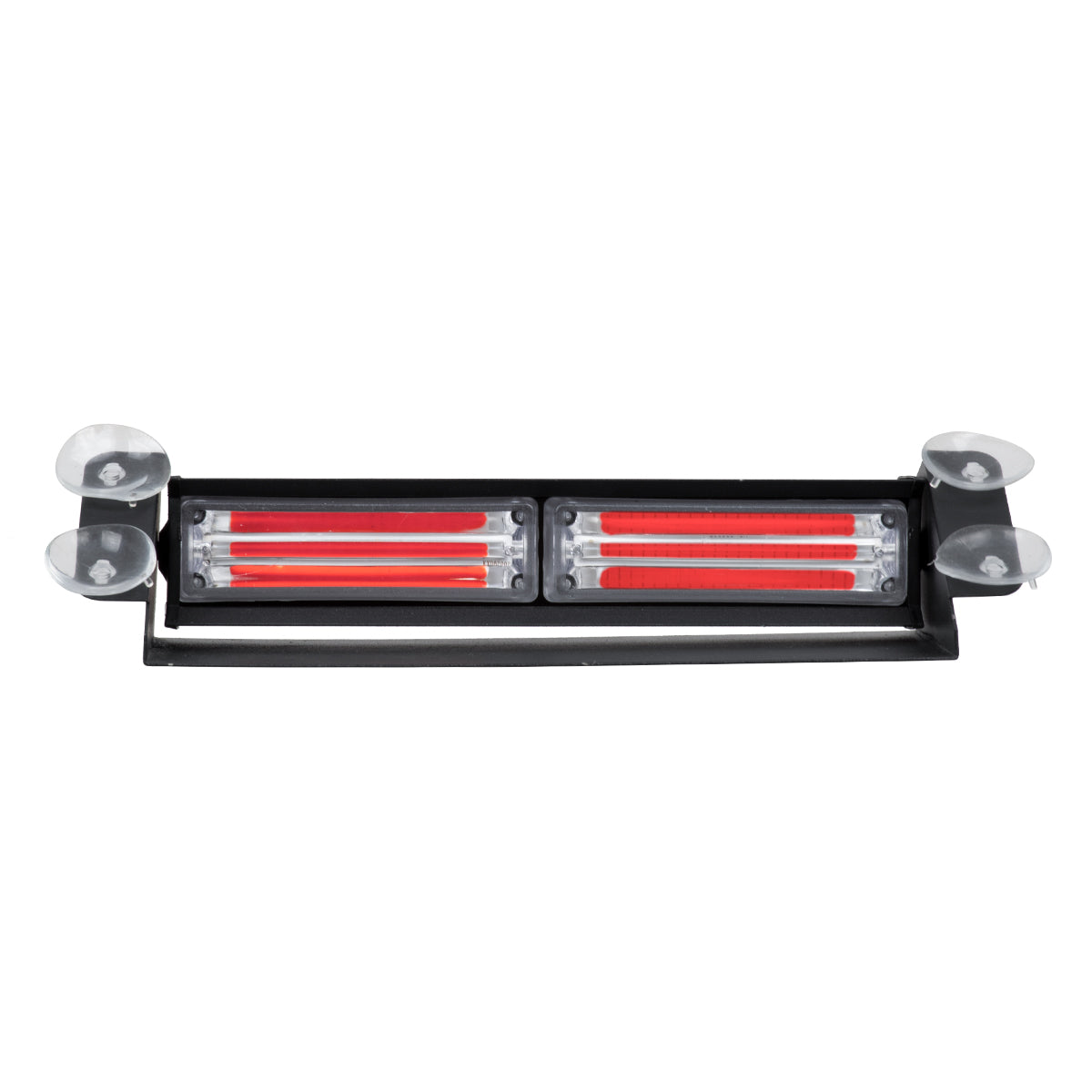 GloboStar® 85112 PRO Series Μπάρα Σήμανσης με Βεντούζες Στήριξης για Παρμπρίζ Οχήματος Πυροσβεστικής για Αυτοκίνητα & Φορτηγά 13 Προγραμμάτων Φωτισμού STROBE LED CREE CXB COB 18W DC 10-30V IP20 Κόκκινο - ledmania.gr