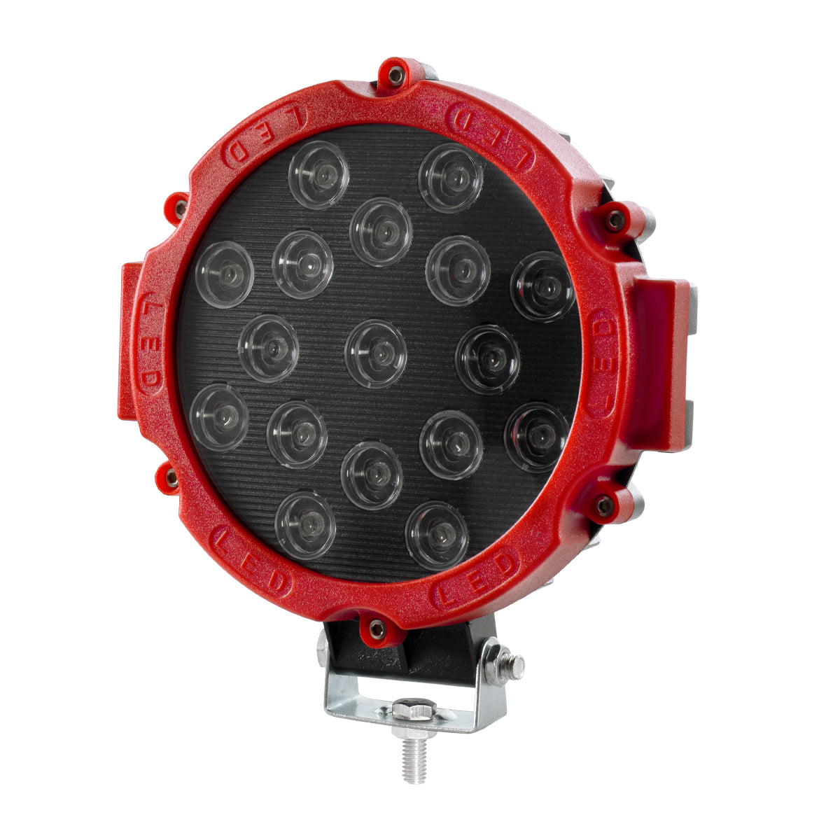GloboStar® 85422 Vehicle & Forklift Work Lights - Φώτα Εργασίας για Οχήματα Περονοφόρα - Κλάρκ LED 45W DC 9-80V Αδιάβροχο IP67 Μαύρο Κόκκινο Μ20 x Π18 x Υ5cm - ledmania.gr