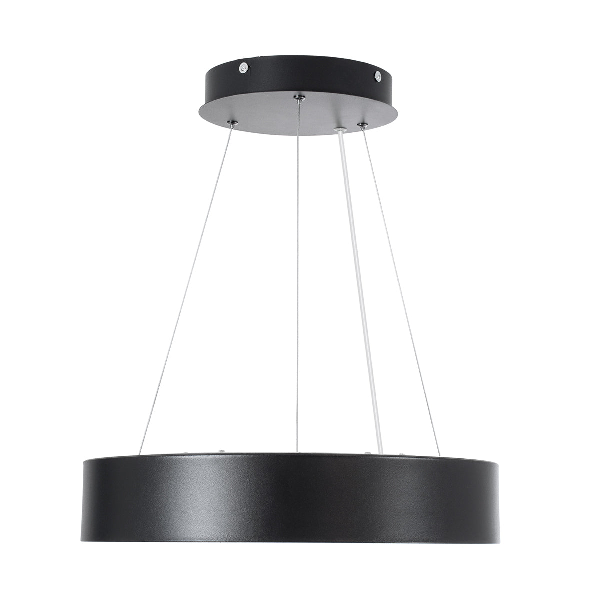 GLOBOSTAR® BURTON 61200-S Μοντέρνο Φωτιστικό Οροφής LED 67W 7370lm 120° AC 220-240V IP20 Ρυθμιζόμενο Λευκό CCT με Χειριστήριο από 2700K έως 6000K Dimmable - Lumileds SMD Chip - Μαύρο Ματ - Μ40 x Π40 x Υ8cm - 3 Χρόνια Εγγύηση