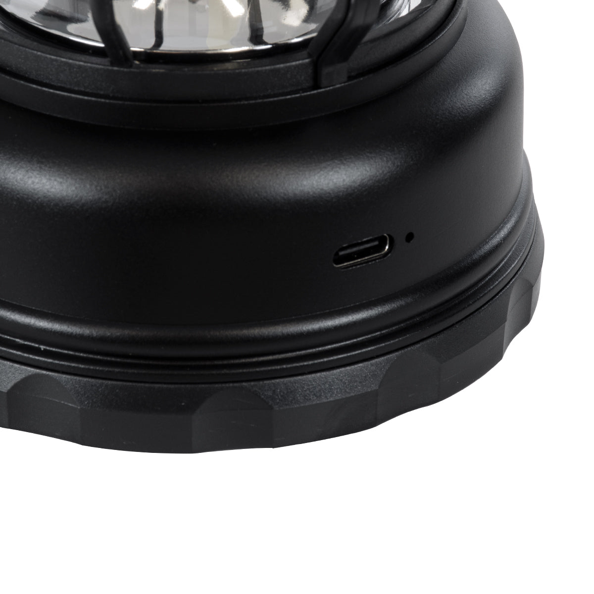 GloboStar® 85692 Αυτόνομο Επαναφορτιζόμενο Φανάρι Camping LED 5W USB 2.0 με Επαναφορτιζόμενη Μπαταρία 1 x 18650 2000mAh Li-ion - IP20 - Dimmable - Μαύρο με Διάφανο Γυαλί - Θερμό Λευκό 3000K Φ12 x Υ17cm - ledmania.gr
