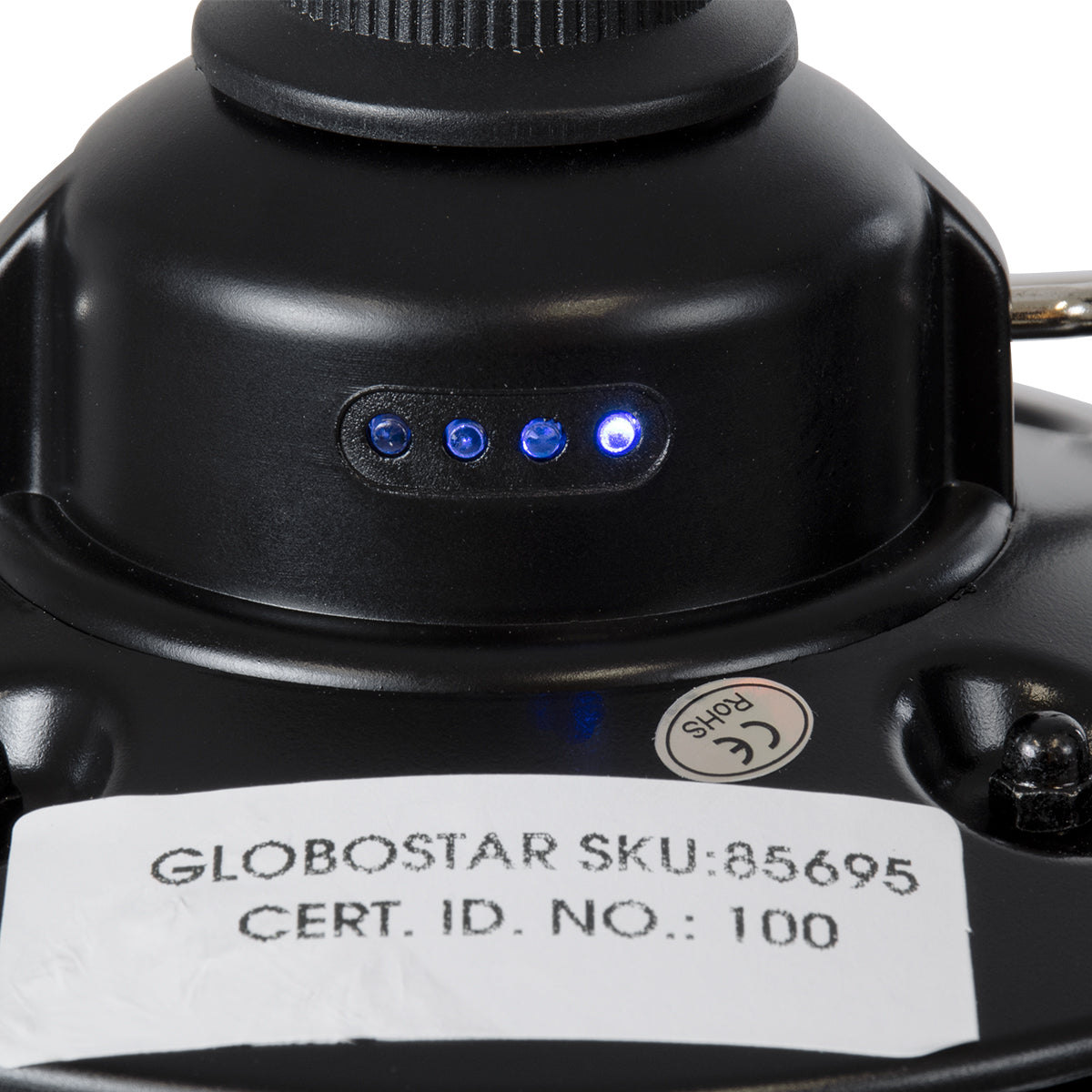 GloboStar® 85695 Αυτόνομο Φανάρι Camping LED 4W USB 2.0 με Επαναφορτιζόμενη Μπαταρία 1 x 18650 2000mAh Li-ion Power Bank IP20 Dimmable Μαύρο με Διάφανο Γυαλί CCT Εναλλαγή Φωτισμού μέσω On/Off All In One Ψυχρό 6000K+Φυσικό 4500K+Θερμό 2700K Φ13.5 x Υ17.5cm - ledmania.gr