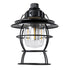 GloboStar® 85695 Αυτόνομο Φανάρι Camping LED 4W USB 2.0 με Επαναφορτιζόμενη Μπαταρία 1 x 18650 2000mAh Li-ion Power Bank IP20 Dimmable Μαύρο με Διάφανο Γυαλί CCT Εναλλαγή Φωτισμού μέσω On/Off All In One Ψυχρό 6000K+Φυσικό 4500K+Θερμό 2700K Φ13.5 x Υ17.5cm - ledmania.gr