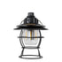 GloboStar® 85695 Αυτόνομο Φανάρι Camping LED 4W USB 2.0 με Επαναφορτιζόμενη Μπαταρία 1 x 18650 2000mAh Li-ion Power Bank IP20 Dimmable Μαύρο με Διάφανο Γυαλί CCT Εναλλαγή Φωτισμού μέσω On/Off All In One Ψυχρό 6000K+Φυσικό 4500K+Θερμό 2700K Φ13.5 x Υ17.5cm - ledmania.gr