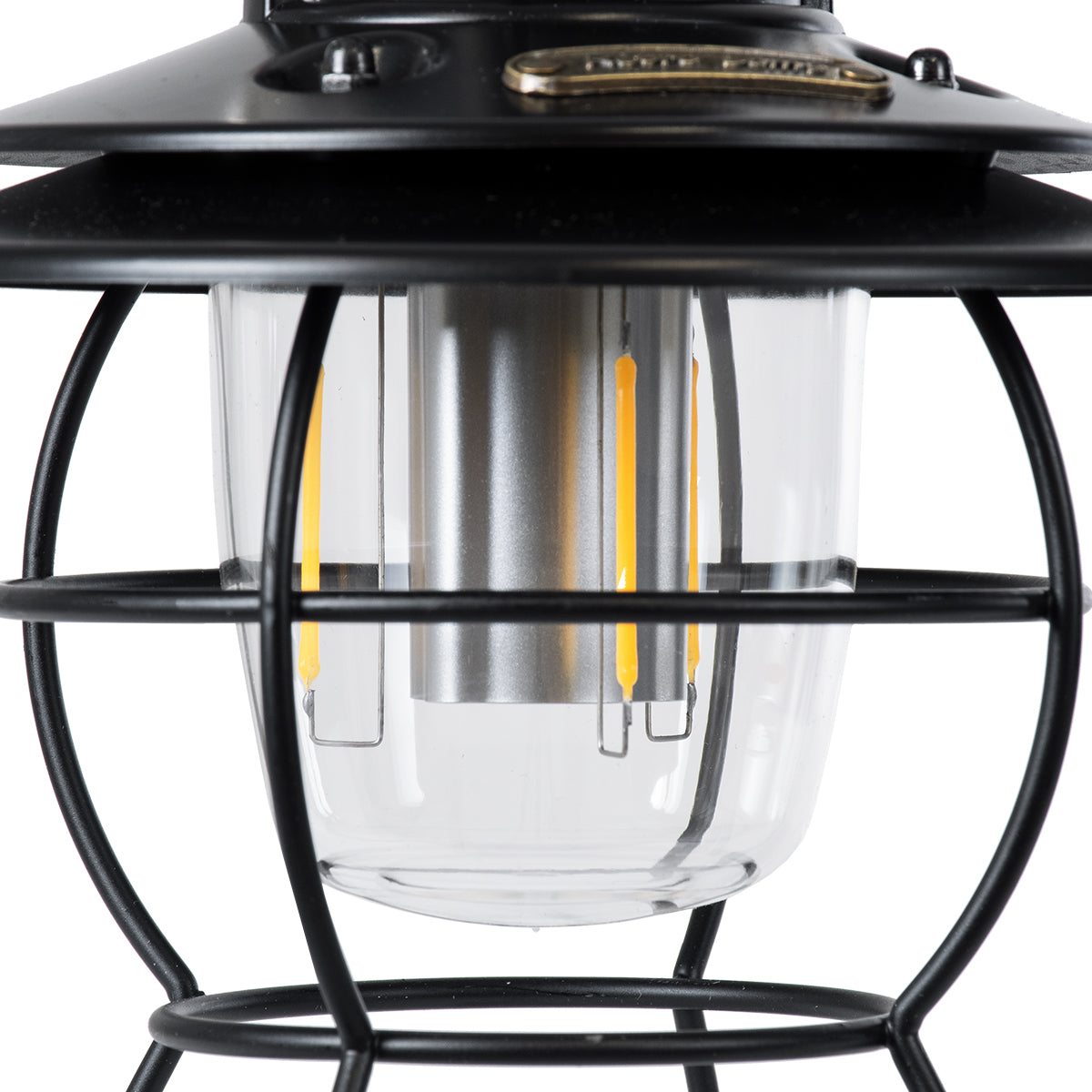 GloboStar® 85695 Αυτόνομο Φανάρι Camping LED 4W USB 2.0 με Επαναφορτιζόμενη Μπαταρία 1 x 18650 2000mAh Li-ion Power Bank IP20 Dimmable Μαύρο με Διάφανο Γυαλί CCT Εναλλαγή Φωτισμού μέσω On/Off All In One Ψυχρό 6000K+Φυσικό 4500K+Θερμό 2700K Φ13.5 x Υ17.5cm - ledmania.gr