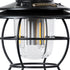 GloboStar® 85695 Αυτόνομο Φανάρι Camping LED 4W USB 2.0 με Επαναφορτιζόμενη Μπαταρία 1 x 18650 2000mAh Li-ion Power Bank IP20 Dimmable Μαύρο με Διάφανο Γυαλί CCT Εναλλαγή Φωτισμού μέσω On/Off All In One Ψυχρό 6000K+Φυσικό 4500K+Θερμό 2700K Φ13.5 x Υ17.5cm - ledmania.gr