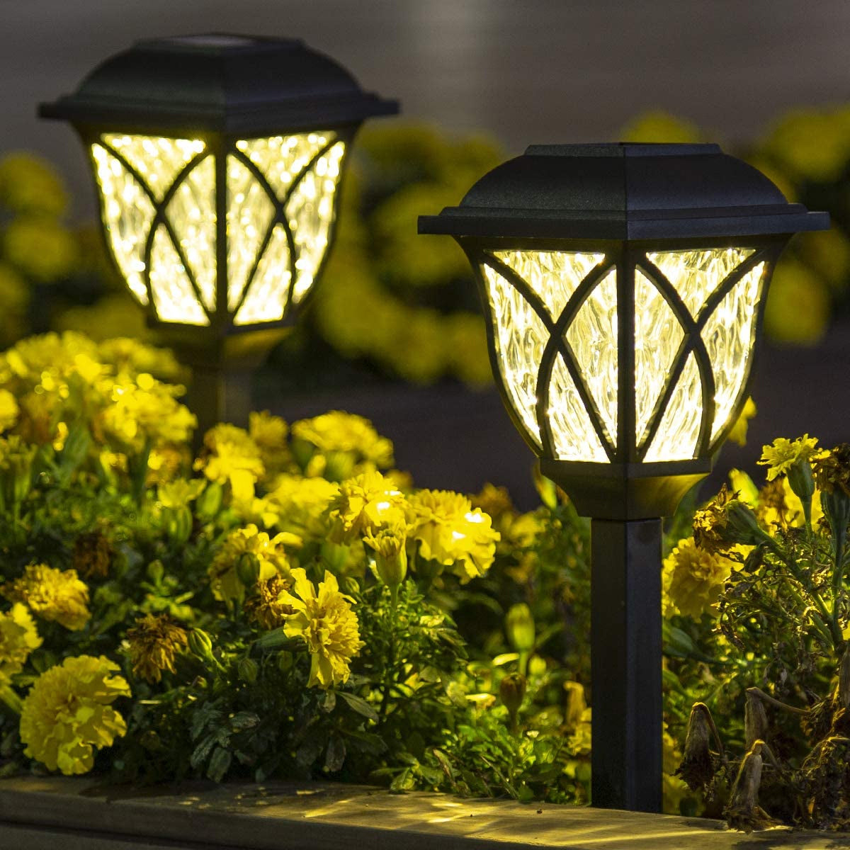 GloboStar® 85702 ΣΕΤ 6 Τεμαχίων Αυτόνομα Ηλιακά Φωτιστικά LED SMD 1W 100lm με Ενσωματωμένη Μπαταρία 600mAh - Φωτοβολταϊκό Πάνελ με Αισθητήρα Ημέρας-Νύχτας Αδιάβροχο IP65 Φανάρι Κήπου Τετράγωνο Θερμό Λευκό 3000K - ledmania.gr