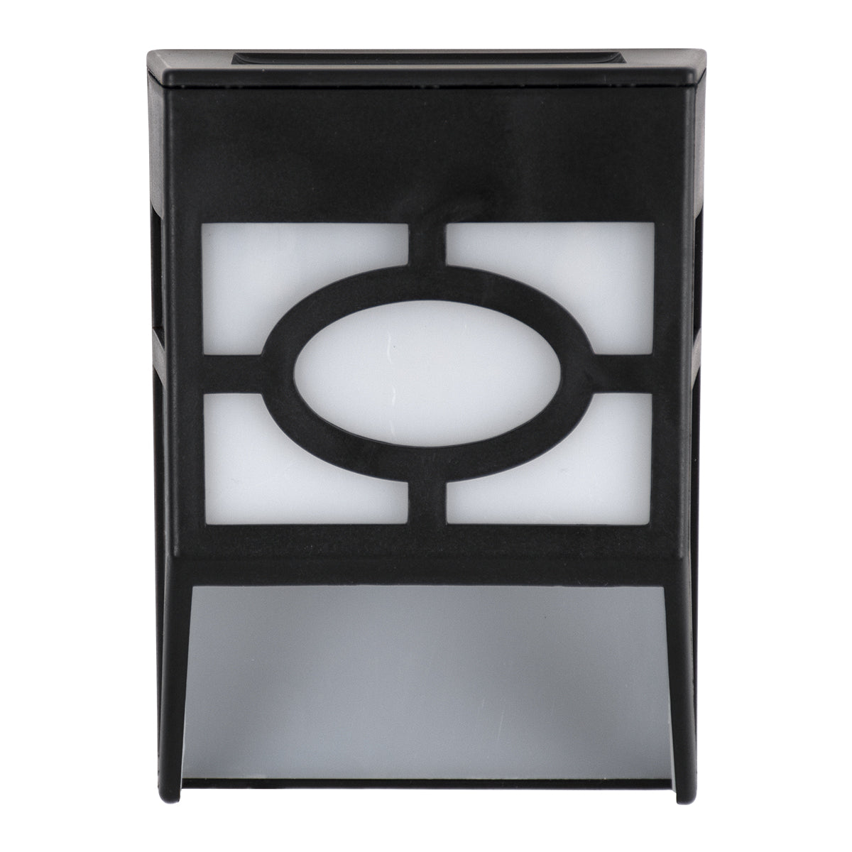 GloboStar® 85707 ΣΕΤ 4 Τεμαχίων Αυτόνομα Ηλιακά Φωτιστικά Τοίχου Μαύρα-Λευκά LED SMD 1W 100lm με Ενσωματωμένη Μπαταρία 600mAh - Φωτοβολταϊκό Πάνελ με Αισθητήρα Ημέρας-Νύχτας Αδιάβροχα IP65 Θερμό Λευκό 3000K - ledmania.gr