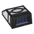 GloboStar® 85708 ΣΕΤ 4 Τεμαχίων Αυτόνομα Ηλιακά Φωτιστικά Τοίχου Μαύρα-Λευκά LED SMD 1W 100lm με Ενσωματωμένη Μπαταρία 600mAh - Φωτοβολταϊκό Πάνελ με Αισθητήρα Ημέρας-Νύχτας Αδιάβροχα IP65 Ψυχρό Λευκό 6000K - ledmania.gr