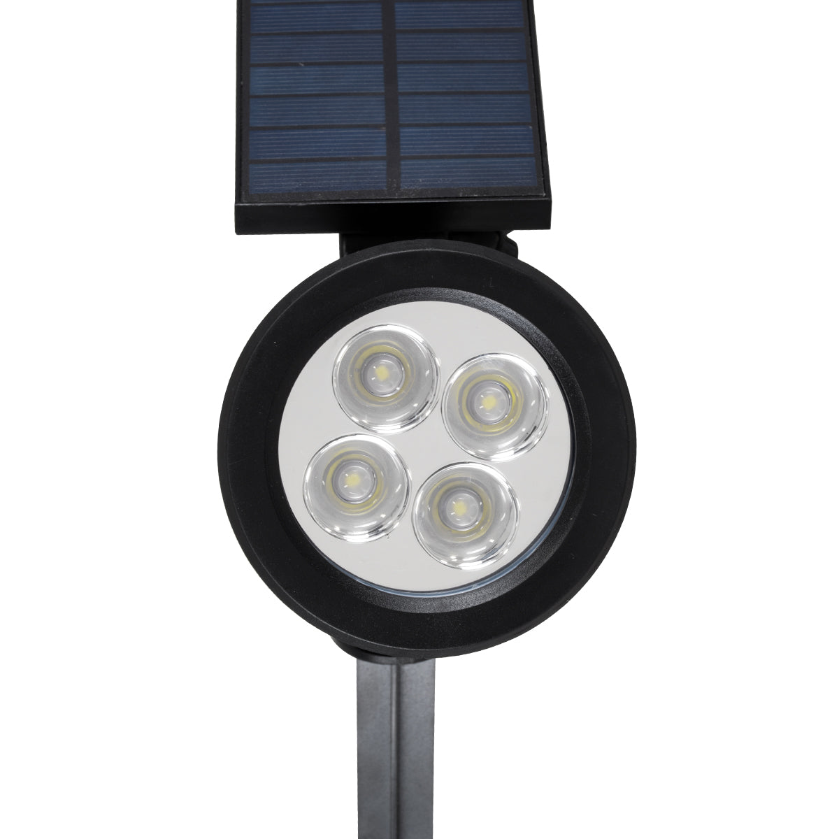 GloboStar® 85710 Μαύρο Προβολάκι Σποτ Κήπου Πλαστικό Καρφωτό LED HIGH POWER 8W 800lm με Ενσωματωμένη Μπαταρία 2200mAh - Φωτοβολταϊκό Πάνελ με Αισθητήρα Ημέρας-Νύχτας Αδιάβροχo IP67 Ψυχρό Λευκό 6000K - ledmania.gr