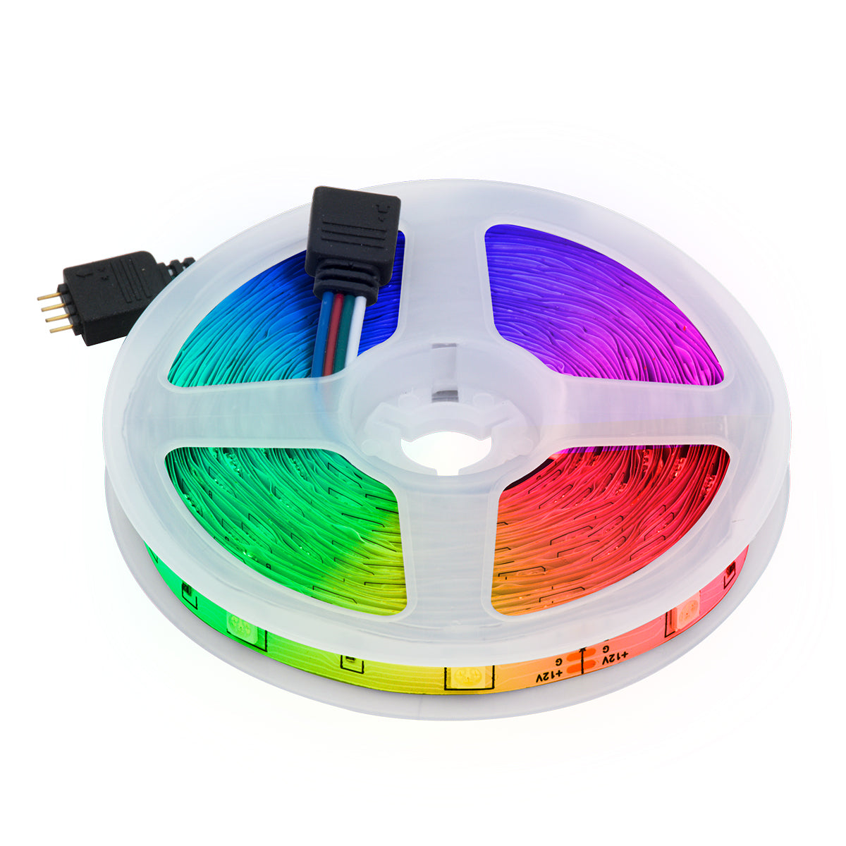 GloboStar® 85813 Σετ Ταινία LED 2 x 5m 72W/10m 60LED/m 5050 SMD 600lm/m 120° IP20 με Ενσωματωμένα Προγράμματα Λειτουργίας - WiFi - Ασύρματο Χειριστήριο RF 2.4Ghz και Τροφοδοτικό RGB Dimmable - ledmania.gr