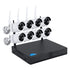 GloboStar® 86038 Ασύρματο Καταγραφικό με 8 x Camera 2MP 1080P WiFi  150° Μοιρών - Αδιάβροχο IP66 - Νυχτερινή Όραση με LED IR - Μονή Κατέυθυνση Ομιλίας - Ανιχνευτή Κίνησης - Νυχτερινή Λήψη - Λευκό - ledmania.gr