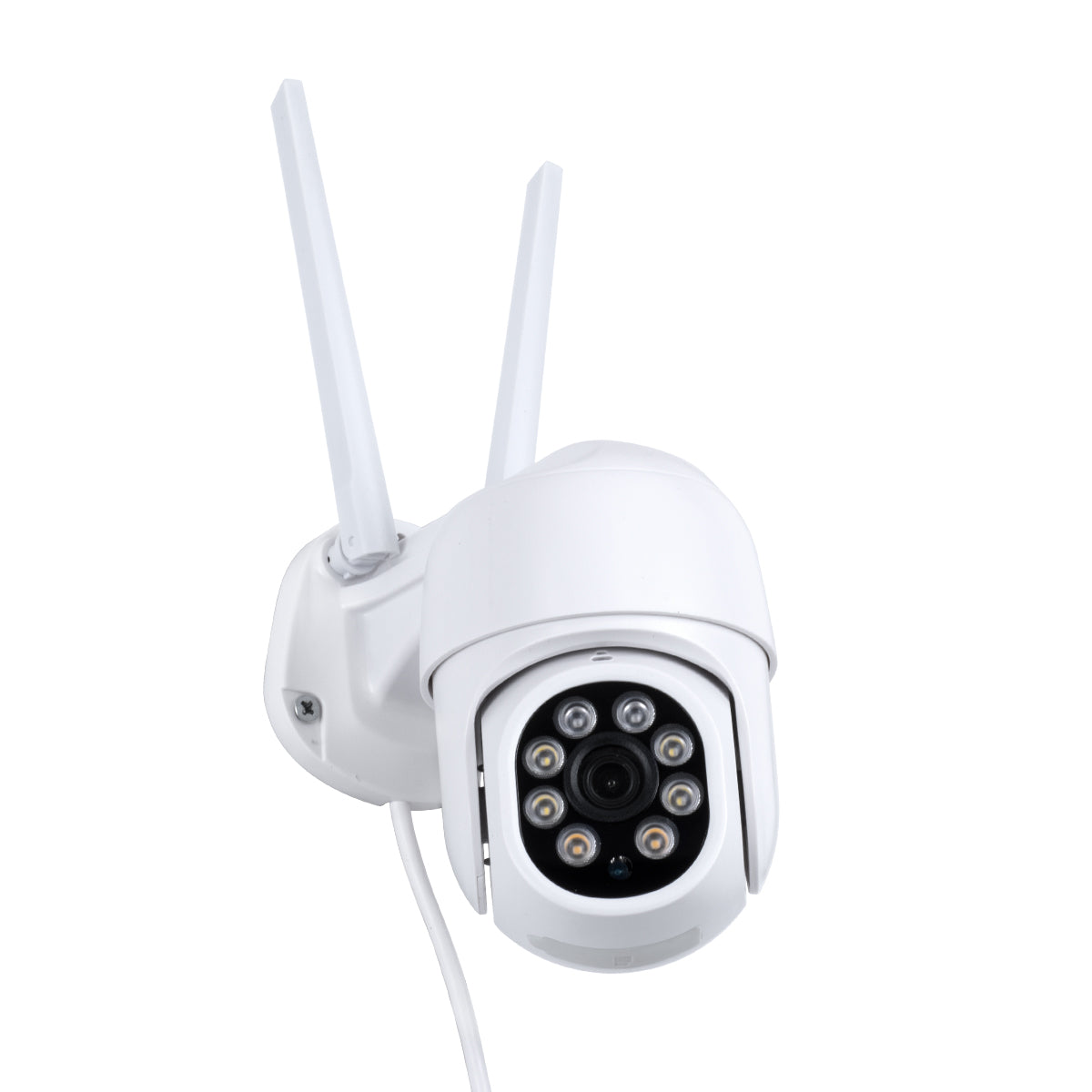 GloboStar® 86039 Ασύρματο Καταγραφικό με 4 x Camera 2MP 1080P WiFi  360° Μοιρών - Αδιάβροχο IP66 - Νυχτερινή Όραση με LED IR - Διπλή Κατέυθυνση Ομιλίας - Ανιχνευτή Κίνησης - Νυχτερινή Λήψη - Λευκό - ledmania.gr