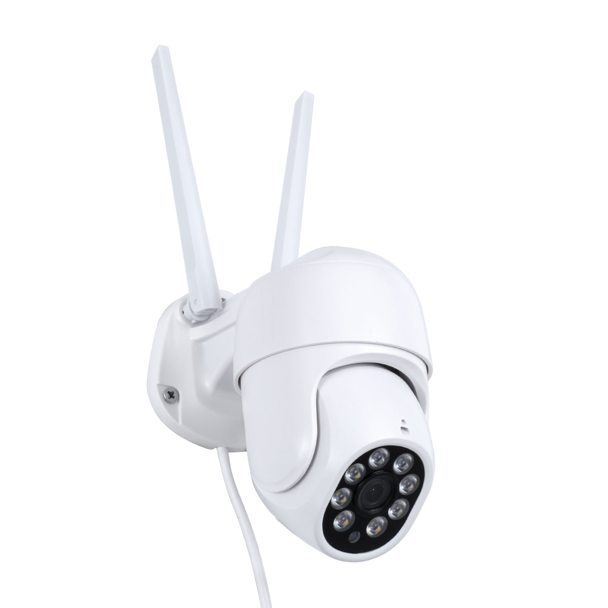 GloboStar® 86039 Ασύρματο Καταγραφικό με 4 x Camera 2MP 1080P WiFi  360° Μοιρών - Αδιάβροχο IP66 - Νυχτερινή Όραση με LED IR - Διπλή Κατέυθυνση Ομιλίας - Ανιχνευτή Κίνησης - Νυχτερινή Λήψη - Λευκό - ledmania.gr
