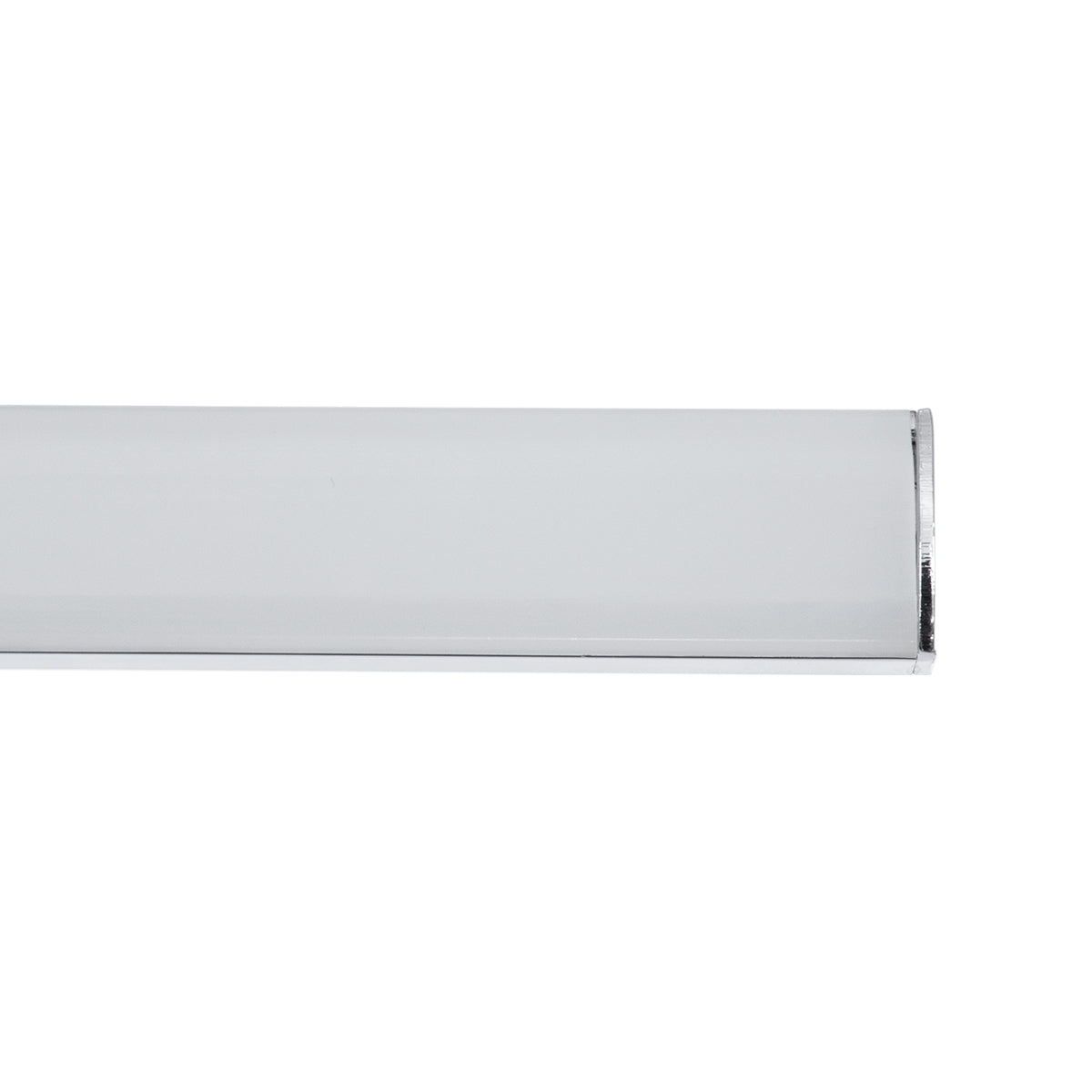 GLOBOSTAR® ELLIS 60445 Μοντέρνο Φωτιστικό Τοίχου - Απλίκα Καθρέπτη Μπάνιου LED 12W 1400lm 120° AC 220-240V IP44 Φυσικό Λευκό 4500K - Lumileds SMD Chip & TÜV SÜD Driver - Νίκελ Χρώμιο - Μ60 x Π16 x Υ6cm - 3 Χρόνια Εγγύηση - ledmania.gr
