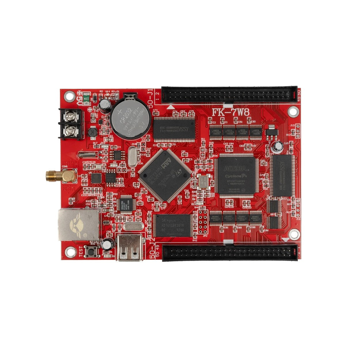 GLOBOSTAR® CARD-FK-7W8 90097 Κάρτα Εικόνας για Μονόχρωμες & Πολύχρωμες RGB LED Κυλιόμενες Ψηφιακές Επιγραφές/Οθόνες DC 5V IP20 - Μονόχρωμες 6528x160 & Πολύχρωμες RGB 2048x128 Max Pixels - Μ13.5 x Π9.1 x Υ1.7cm - 2 Χρόνια Εγγύηση - ledmania.gr