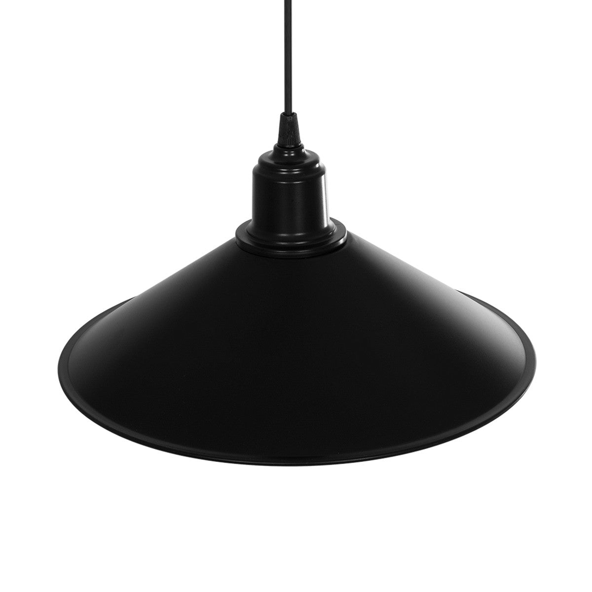 GLOBOSTAR® FERRO 203-0084 Μοντέρνο Κρεμαστό Φωτιστικό Οροφής με Ντουί 1 x E27 AC 220-240V IP20 - Μαύρο - Μ30 x Π30 x Υ15cm - ledmania.gr