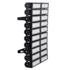 GLOBOSTAR® GOLIATH 90105 Προβολέας για Γήπεδα Tennis & Ποδοσφαίρου 5x5 LED 1000W 150000lm 75°x135° SDCM<5 Fish Eye Lens AC 220-240V Αδιάβροχο IP65 IK08 Φυσικό Λευκό 5000K - Lumileds SMD Chip & Mean Well Driver - Μαύρο Ματ - Μ62 x Π22 x Υ90cm - 5 Χρόνια...