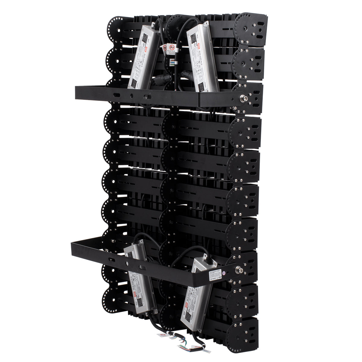 GLOBOSTAR® GOLIATH 90105 Προβολέας για Γήπεδα Tennis & Ποδοσφαίρου 5x5 LED 1000W 150000lm 75°x135° SDCM<5 Fish Eye Lens AC 220-240V Αδιάβροχο IP65 IK08 Φυσικό Λευκό 5000K - Lumileds SMD Chip & Mean Well Driver - Μαύρο Ματ - Μ62 x Π22 x Υ90cm - 5 Χρόνια...
