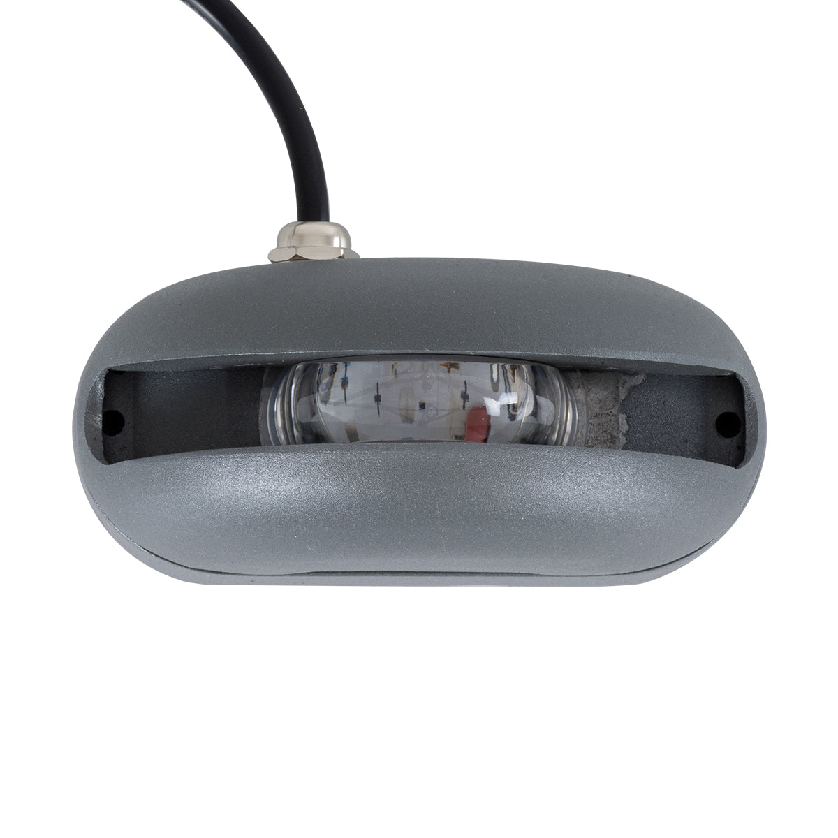 GLOBOSTAR® WINDOWCURBA 90110 Φωτιστικό Ανάδειξης Παραθύρων LED 6W 540lm 3°x262° DC 24V Αδιάβροχο IP65 Θερμό Λευκό 2700K Dimmable - CREE XPE Chip - Γκρι Ανθρακί Ματ - Μ12 x Π5.3 x Υ6.5cm - 3 Χρόνια Εγγύηση