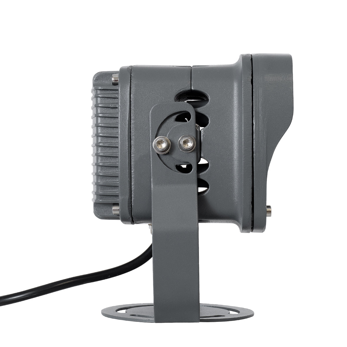 GLOBOSTAR® FLOODXENA 90120 Προβολέας Σποτ Wall Washer LED 12W 1260lm 10° AC 220-240V Αδιάβροχο IP65 Ultra Θερμό Λευκό 2200K - Bridgelux SMD Chip - Γκρι Ανθρακί Ματ - Μ13.5 x Π11 x Υ15cm - 3 Χρόνια Εγγύηση