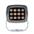 GLOBOSTAR® FLOODXENA 90120 Προβολέας Σποτ Wall Washer LED 12W 1260lm 10° AC 220-240V Αδιάβροχο IP65 Ultra Θερμό Λευκό 2200K - Bridgelux SMD Chip - Γκρι Ανθρακί Ματ - Μ13.5 x Π11 x Υ15cm - 3 Χρόνια Εγγύηση