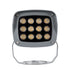 GLOBOSTAR® FLOODXENA 90121 Προβολέας Σποτ Wall Washer LED 12W 1320lm 10° AC 220-240V Αδιάβροχο IP65 Θερμό Λευκό 2700K - Bridgelux SMD Chip - Γκρι Ανθρακί - Μ13.5 x Π11.5 x Υ15cm - 3 Χρόνια Εγγύηση