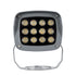GLOBOSTAR® FLOODXENA 90122 Προβολέας Σποτ Wall Washer LED 12W 1380lm 10° AC 220-240V Αδιάβροχο IP65 Φυσικό Λευκό 4500K - Bridgelux SMD Chip - Γκρι Ανθρακί Ματ - Μ13.5 x Π11.5 x Υ15cm - 3 Χρόνια Εγγύηση