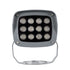 GLOBOSTAR® FLOODXENA 90125 Προβολέας Φούξια Σποτ Wall Washer LED 12W 1020lm 10° AC 220-240V Αδιάβροχο IP65 Φούξια - Bridgelux SMD Chip - Γκρι Ανθρακί - Μ13.5 x Π11 x Υ15cm - 3 Χρόνια Εγγύηση