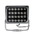GLOBOSTAR® FLOODXENA 90132 Προβολέας Φούξια Σποτ Wall Washer LED 24W 2040lm 10° AC 220-240V Αδιάβροχο IP65 Φούξια - Bridgelux SMD Chip - Γκρι Ανθρακί - Μ18 x Π13.5 x Υ18cm - 3 Χρόνια Εγγύηση