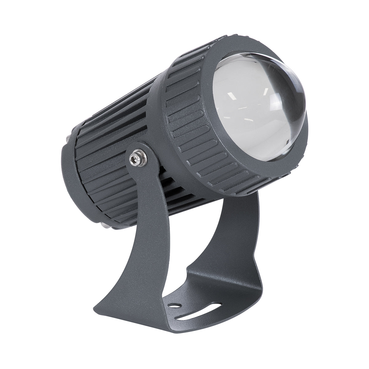 GLOBOSTAR® SPOT-FENIA 90134 Αρχιτεκτονικό Σποτ Φωτισμου LED 10W 1150lm 5° DC 24V Αδιάβροχο IP65 Φυσικό Λευκό 4500K Dimmable - Γκρι Ανθρακί - Μ7 x Π7 x Υ12cm - 3 Χρόνια Εγγύηση - ledmania.gr